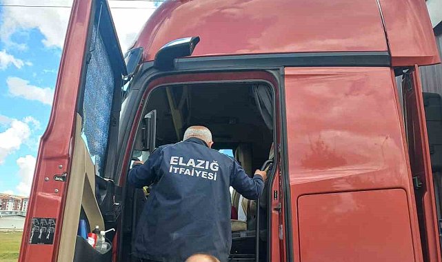 Elazığ'da tır şoförü aracının içinde ölü bulundu