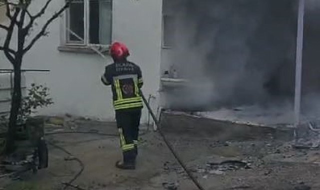 Elazığ'da yangın: 1 kişi dumandan etkilendi