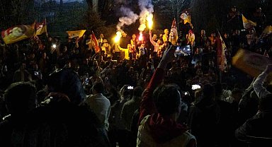 Erzurum'da Galatasaray taraftarının şampiyonluk coşkusu
