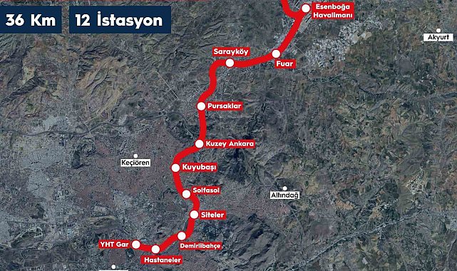 Esenboğa Havalimanı Metrosu'nun yapım ihalesi 30 Haziran'da gerçekleştirilecek