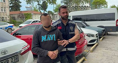 Eşine şiddet uygularken araya giren bacanağına tabak atıp yaralayan şahıs tutuklandı
