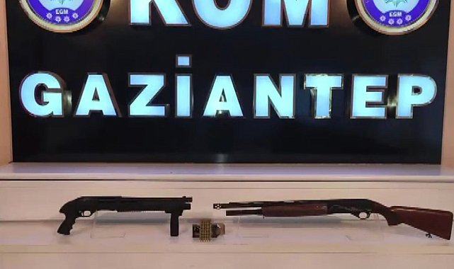 Gaziantep'te 6 adet ruhsatsız silah ele geçirildi: 1 gözaltı