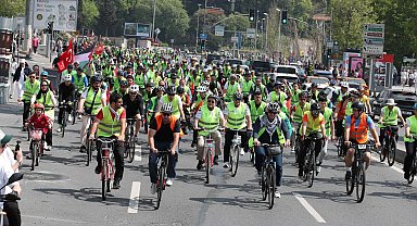 Gazze için pedal çevirdiler