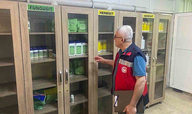 Gediz'de bitki koruma ürünleri bayilerine yönelik denetim