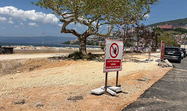 Gemlik sahil çalışmaları tüm hızıyla sürüyor