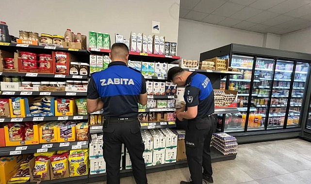 Germencik'te bayram öncesi marketlere sıkı denetim