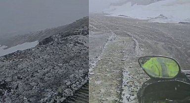 Hakkari'de Mayıs ortasında kar ve fırtına sürprizi
