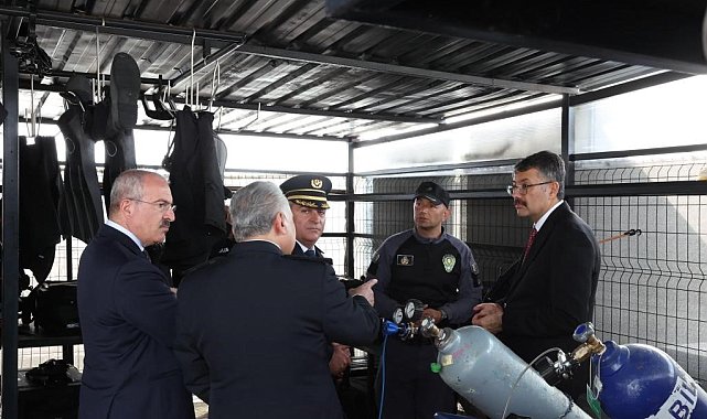 İçişleri Bakan Yardımcısı Çelik, Deniz Polisi Eğitim Merkezi'nde incelemelerde bulundu