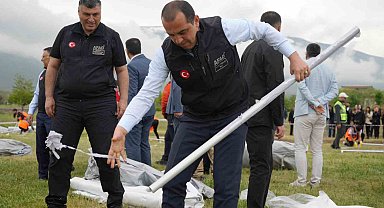 Iğdır çadır kent yönetiminde Türkiye'ye örnek olmayı hedefliyor
