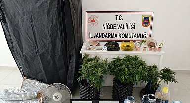 İklimlendirme sistemiyle yasa dışı ekim yapan 4 şüpheli gözaltına alındı