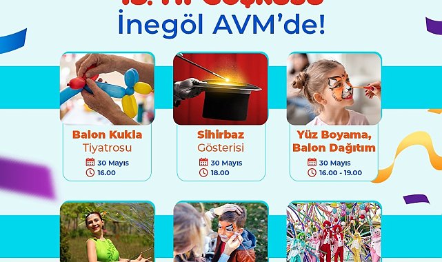İnegöl AVM'den 15'inci yıla özel etkinlikler