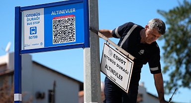 İzmir ESHOT durakları QR kodlu oluyor