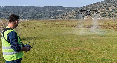 İzmir'de kurban pazarlarında 'organik' ve 'dron'lu ilaçlama