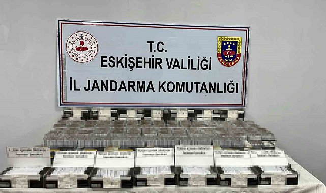 Jandarma 21 bin 240 adet içi doldurulmuş kaçak makaron ele geçirildi