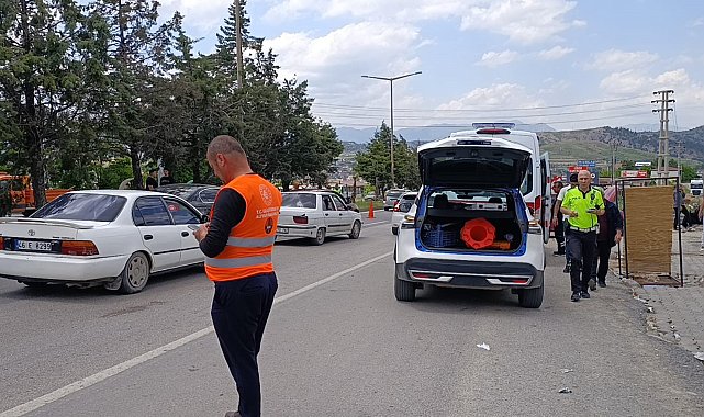Kahramanmaraş'ta iki otomobil çarpıştı: 1 yaralı