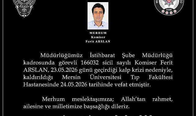 Kalp krizine yenilen komiserin naaşı memleketi Diyarbakır'a gönderildi