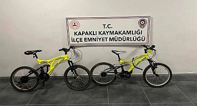 Kapaklı'da bisiklet çalan 2 çocuk yakalandı