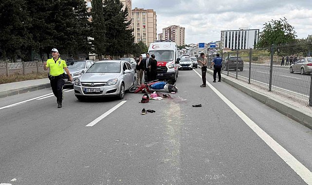 Kapaklı'da otomobil ile motosiklet çarpıştı: 1 yaralı