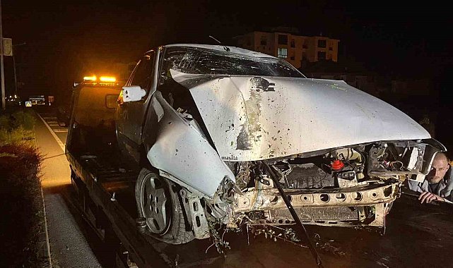 Karaman'da otomobil aydınlatma direğini devirdi: 1 yaralı