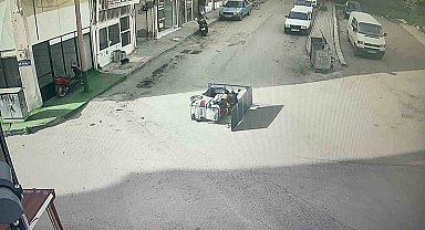 Karaman'da yaşlı adamın yaralandığı kaza anı kameraya yansıdı