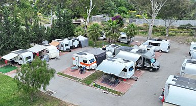 Karavan tutkunlarının bayram rotası Antalya oldu