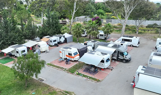 Karavan tutkunlarının bayram rotası Antalya oldu