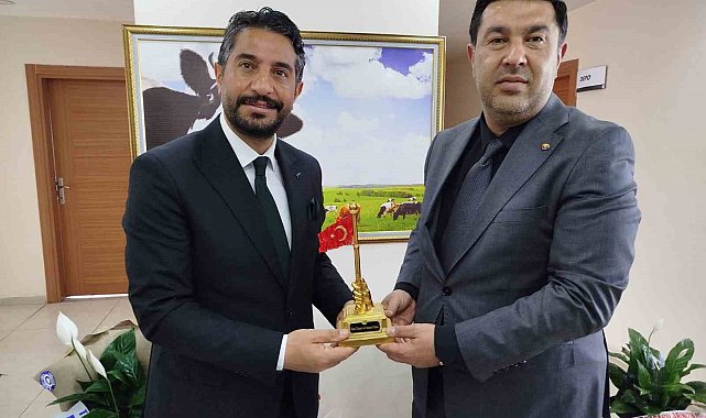 Kars'ta hayvancılık için güç birliği: KATSO'dan Eren Alp'e hayırlı olsun ziyareti