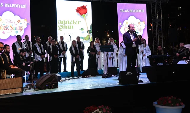 Kayseri Talas'ta Çiçek Festivali'ne muhteşem final