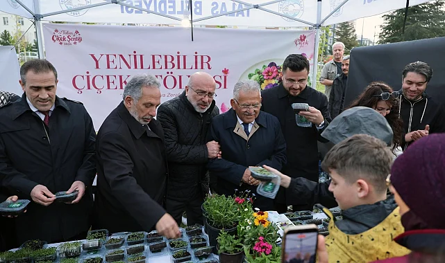 Kayseri Talas'ta Çiçek Şenliği coşkuyla başladı