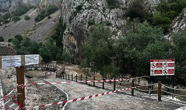 Kazankaya Kanyonu'nda tedbir alındı