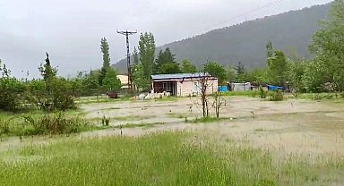 Kelkitçayı taştı, köyler ve tarım arazileri sular altında kaldı
