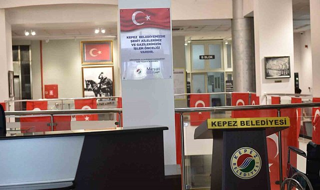 Kepez'de şehit ve gazi yakınlarına öncelik