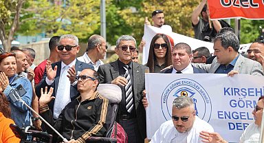 Kırşehir'de engelli bireyler için sessiz yürüyüş düzenlendi