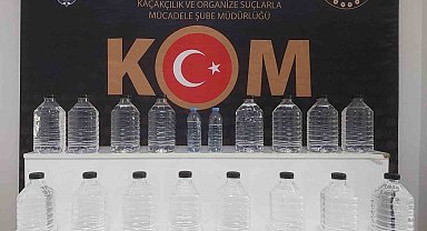 Kırşehir'de kaçak içki ve etil alkol ele geçirildi