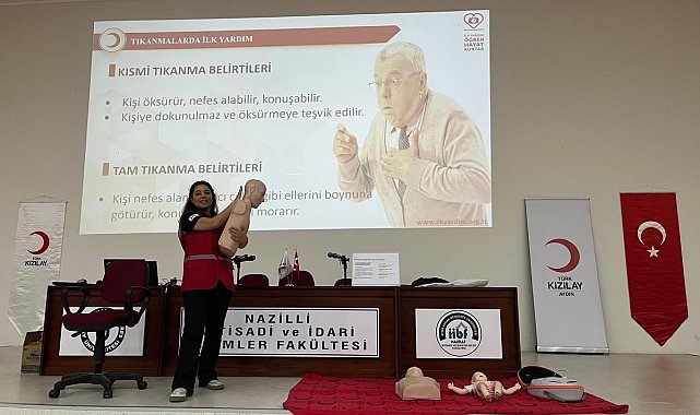 Kızılay Aydın'dan üniversite öğrencilerine eğitim