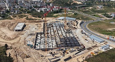 Kocaeli Çayırova'da hastane inşaatına tam gaz devam