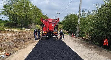 Kocaeli İzmit'te üstyapı çalışmaları sürüyor