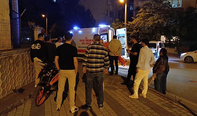 Kontrolden çıkan motosiklet duvara çarptı: 1 yaralı