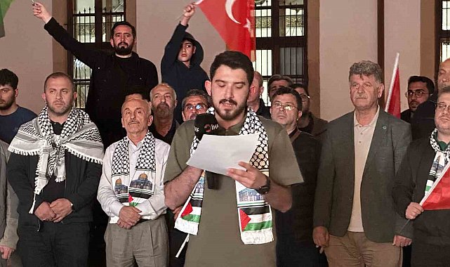 Küresel Sumud Filosu'na yapılan saldırıya karşı Sakaryalılar tek yürek oldu