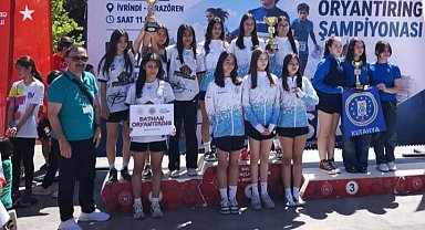 Kütahya Belediyespor U14 Oryantiring'de Türkiye üçüncüsü