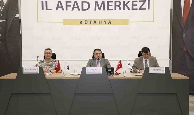 Kütahya'da afet hazırlıkları masaya yatırıldı