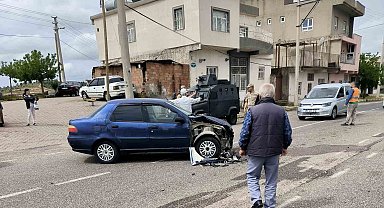 Mardin'de otomobil ile motosiklet çarpıştı: 1 yaralı