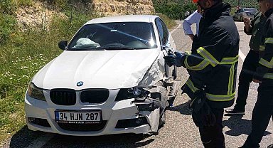 Mardin'de otomobiller çarpıştı: 5 yaralı