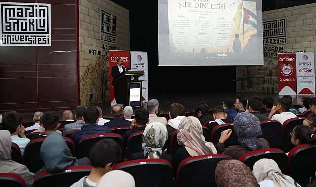 Mardin'de Gazze temalı 6 dilde şiir dinletisi
