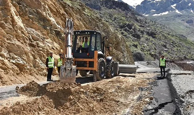 Mereto Dağı yolunda onarım çalışmaları başladı