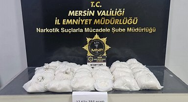Mersin'de depoya baskın: 27 kilodan fazla metamfetamin ele geçirildi