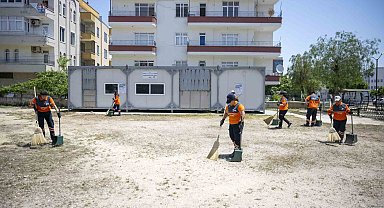 Mersin'de kurban kesim alanlarında bayram temizliği