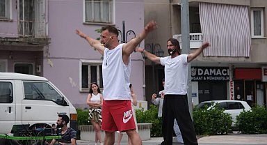 Meydanda spor ve müzik coşkusu