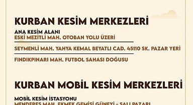 Mezitli'de kurban kesim ve satış noktaları belirlendi