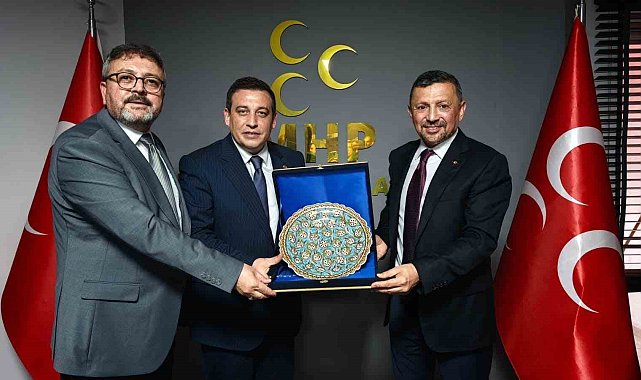 MHP Kütahya Milletvekili Erbaş'tan İl Başkanı Özkan'a ziyaret